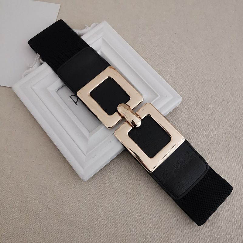 Decorative Wide Dresses, Coats, Down Jackets, Elegant Versatile High-End Elastic Belt For Women_voghion.com