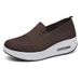 Scarpe casual da donna traspiranti, con suola spessa e cuscino d'aria, con altezza maggiorata e slip-on_voghion.com