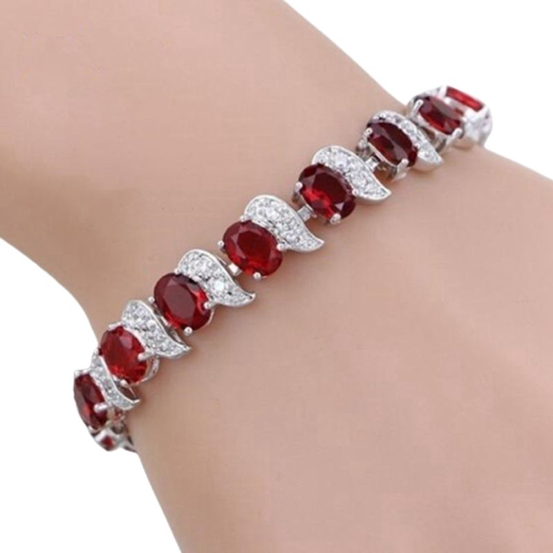 Yamaler Women Bracelet Leaf Charm Elegant Classic Adjustable Blue Rhinestone Embedded Ladies Bracelet Fashion Jewelry_voghion.com