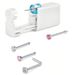 4Pcs Nose Piercing Kit With Nose Stud, 1 Nose Piercing Gun, Disposable Nose Piercing Kit With Straight L-Shape Nose Rings Stud_voghion.com