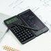 Solar-Powered Handwriting Calculator With 12-Digit Display, Portable Writing Pad For Office & School, Eco-Friendly Battery-Free Operation_voghion.com