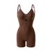 Seamless Shapewear Bodysuit – High-Waisted Tummy Control & Butt-Lifting, Strappy Full-Body Slimming (Plus Size XXXL, Black/Skin/Coffee)_voghion.com