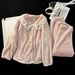 Winter Thick Pajamas with Women's Lace, Simple, Cute, Sweet, and Velvet Warm, Small Fragrant Style Student Home Clothes_voghion.com