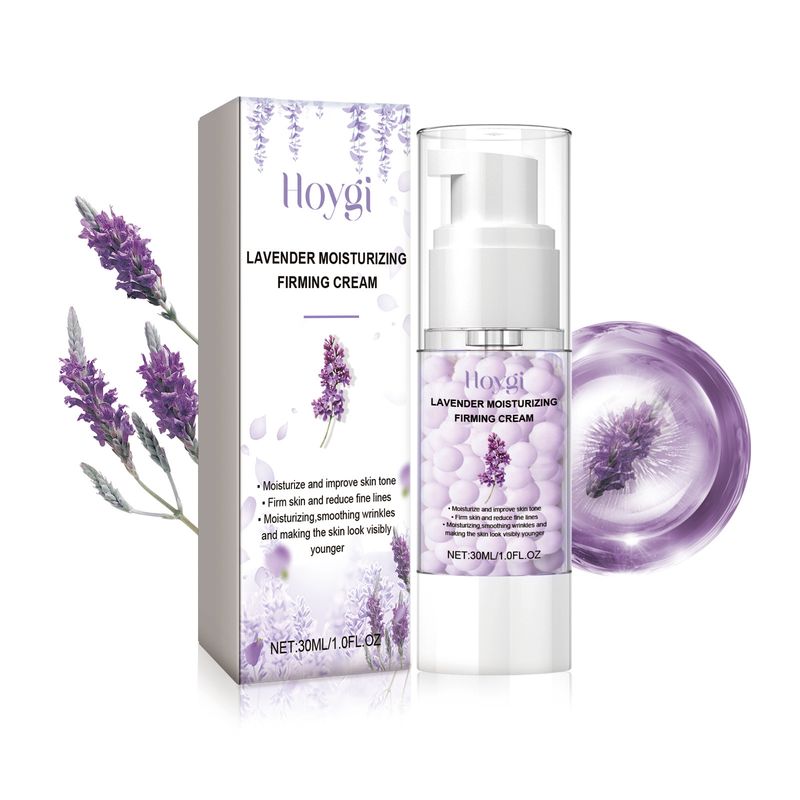 Hoygi Lavender krema za obraz proti staranju kože, posvetlitev in učvrstitev kože_voghion.com