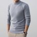Heißverkaufte Männer 2025 Herbst Winter Neue Spezialgarn Halbrollkragen Einfarbig Casual Basis Herren Strickpullover_voghion.com