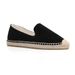 Spring New Fashion Round Toe Casual Cow Suede Solid Color Espadrille Couple Style Lazy Low Top Shoes_voghion.com