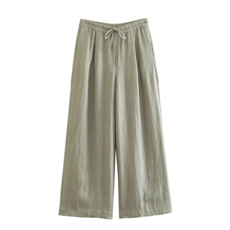 Damenbekleidung Anzugweste Weste Weite Beinhose Gerade Hose Anzug_voghion.com