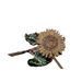 Spilla gioiello smaltata girasole corsage semplice generoso spilla nicchia_voghion.com