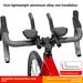Mountainbike-Griff aus mattem Aluminiumlegierungs-Sattel, leicht, mit Zusatzlenker für Rennräder, TT-Langstreckenlenker_voghion.com