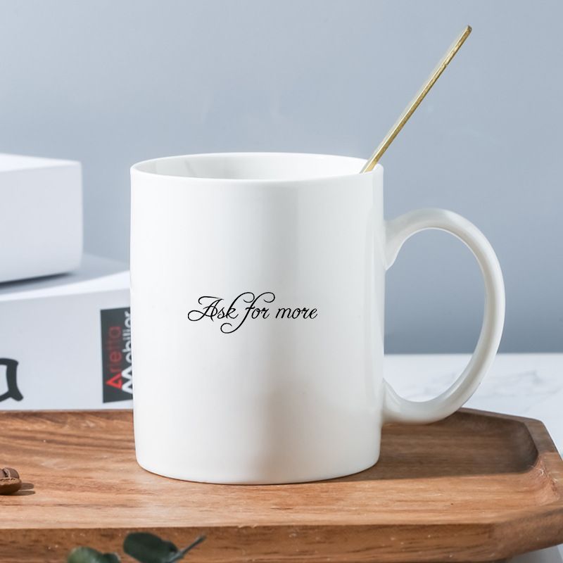 Minimalist Large Capacity Ceramic For Home Use, Breakfast Milk Cup, Creative And Unique Office Mug_voghion.com
