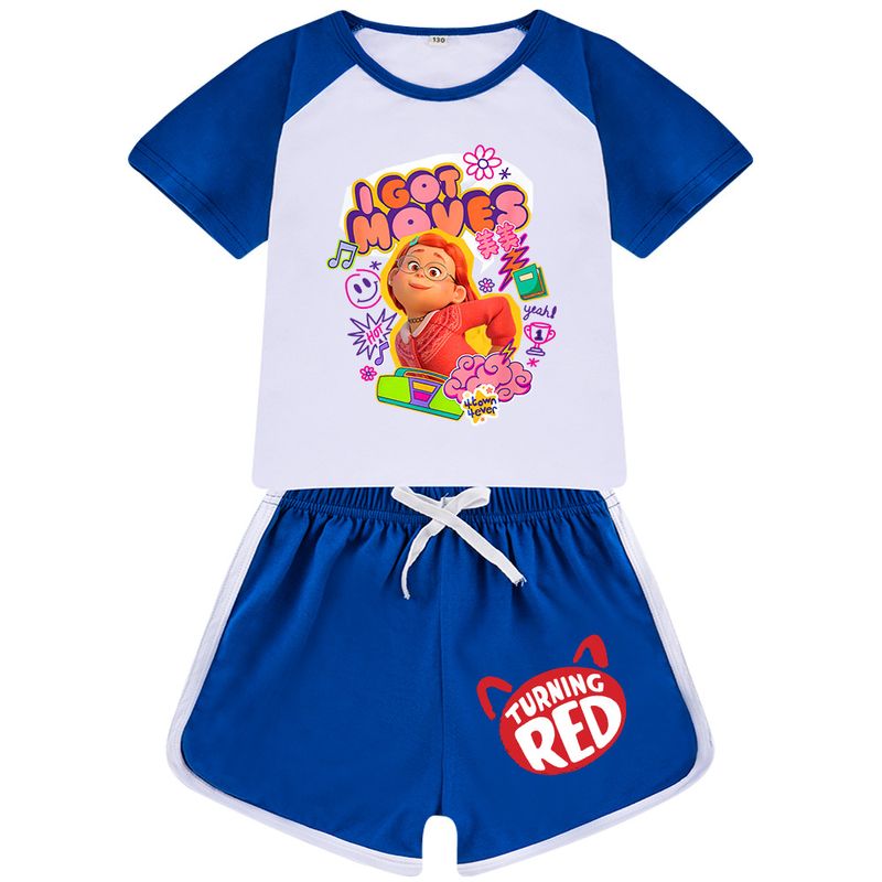 100CM-170CM Children's Summer Short sleeved Home Furnishing Sports Set QQ422_voghion.com