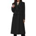 Women's Plus Size Long Wool Coat Winter Trench Coat With Double Breasted Buttons A-Line Overcoat For Ladies_voghion.com
