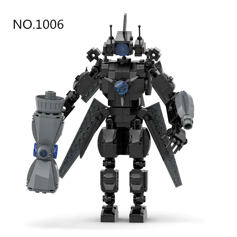 Creative Titan Series Skibidi Tualetes Celtniecības bloki Komplekts Pulkstenis TV Vīrietis Modelis DIY Ķieģeļi Rotaļlietas Bērniem Ziemassvētku Dāvanas Bērniem_voghion.com