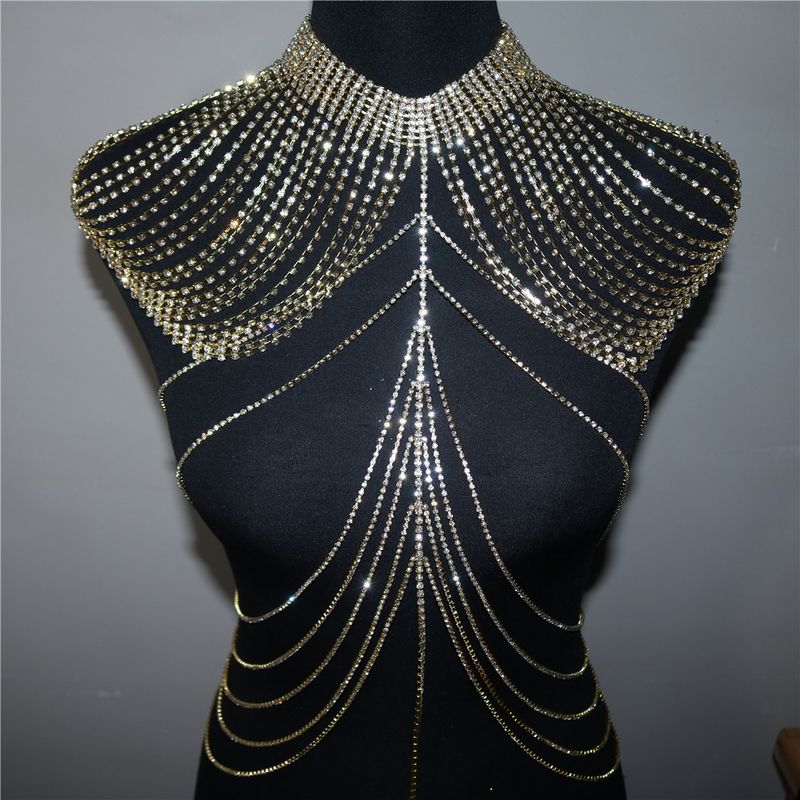 New Product Tassel Chest Fashion Bridal Wedding Body Accessories Shoulder Chain_voghion.com