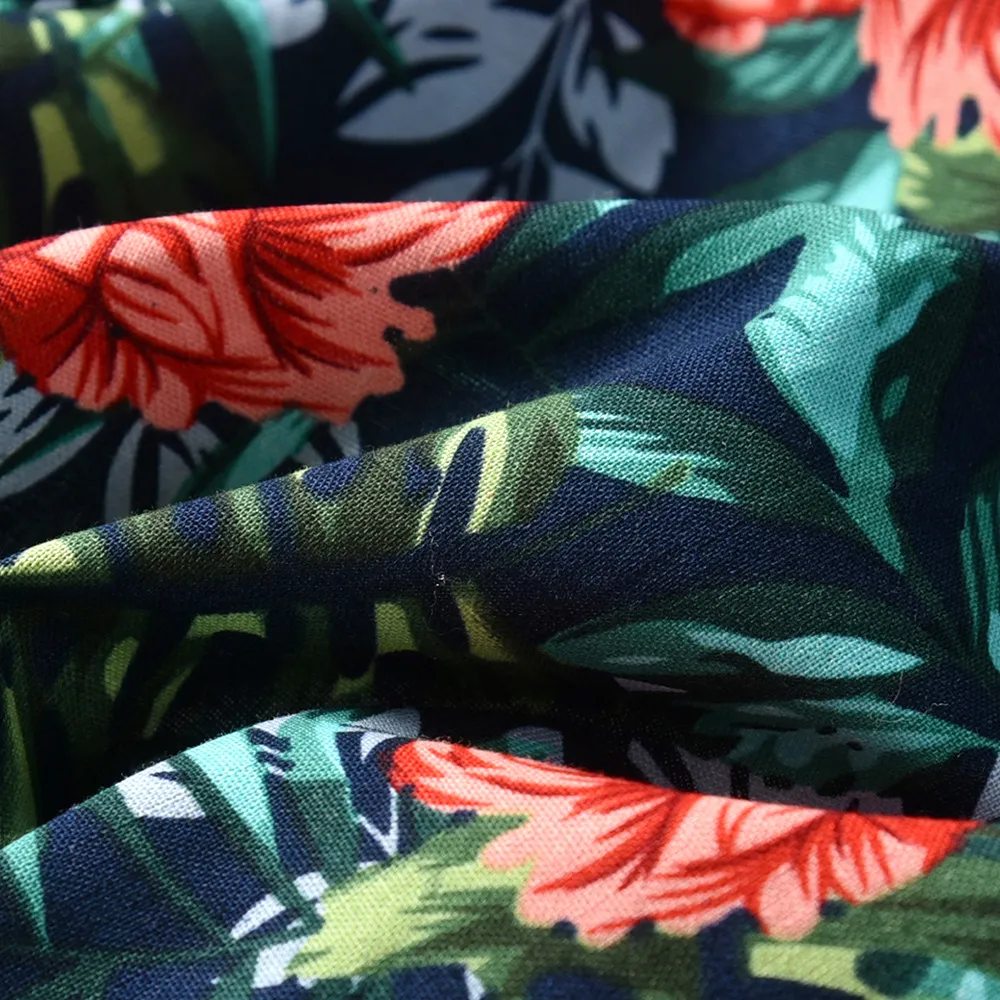 Vêtements pour enfants vêtements pour enfants nouveau style été garçons chemise florale tendance short à manches courtes costume de style plage hawaïenne_voghion.com