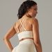 Damkläder sömlösa stickade enfärgade vacker rygg andas cross sport bh löpning fitness yoga bh topp_voghion.com