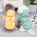 Dog autumn and new Teddy pet clothing winter plush corduroy pull loop two legged cotton clothes_voghion.com