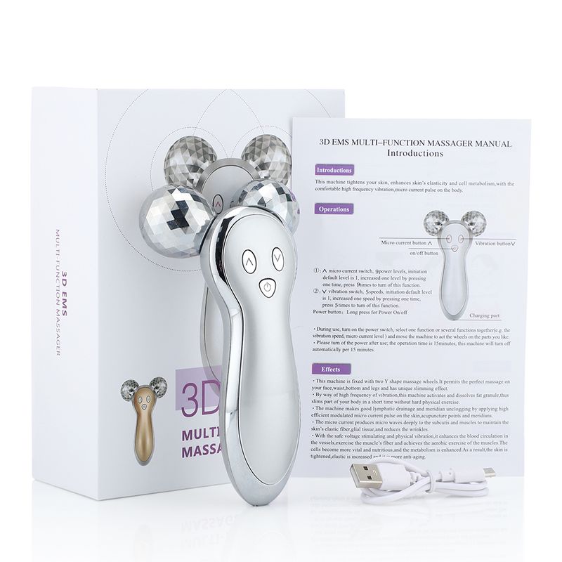 Vibation EMS Gesichtsmassagerolle Doppelkinnentfernung Gesichtsliftinggerät Fiming Body Relaxing Shaping Rol_voghion.com