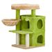 33 Inch Cat Tree Cat Tower For Indoor Cats, Cat Activity Center Play House With Large Padded Perch, Hammock, 2-Tiered Condo, Scratching Posts &_voghion.com