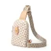 Designer Bag Free Shipping Patterned Chest Bag Chain Accent Snap Pocket Adjustable Strap Student Schoolbag_voghion.com