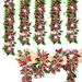 Christmas Decoration Party Garland Snowflake Safflower Supplies Ribbon_voghion.com