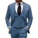 Herren-Blazer aus Cord – leichtes Polyester, entspannte Passform, lässiger Anzugmantel mit einem Knopf (S-XXXL, Braun/Blau)_voghion.com