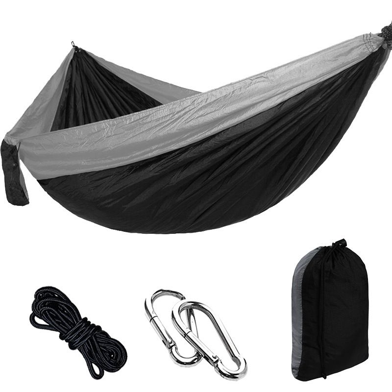 Outdoor Nylon Parachute Cloth Hammock Single Double Camping Riding Indoor Leisure Swing Hanging Chair_voghion.com
