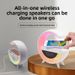 New Colorful Atmosphere Light Electric Wireless Charging Bluetooth Speaker Portable Multi-Function Smart_voghion.com