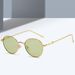 Occhiali da sole rotondi retrò 2025 - Occhiali da sole unisex con montatura in metallo UV400 (stile coreano, leggeri e alla moda)_voghion.com