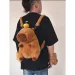 Lovely Capybara Plush Backpack Kawaii Fashion Plushie Fur Children's Shoulder Bag Mini Knapsack Bags Gift For Girlfriend_voghion.com