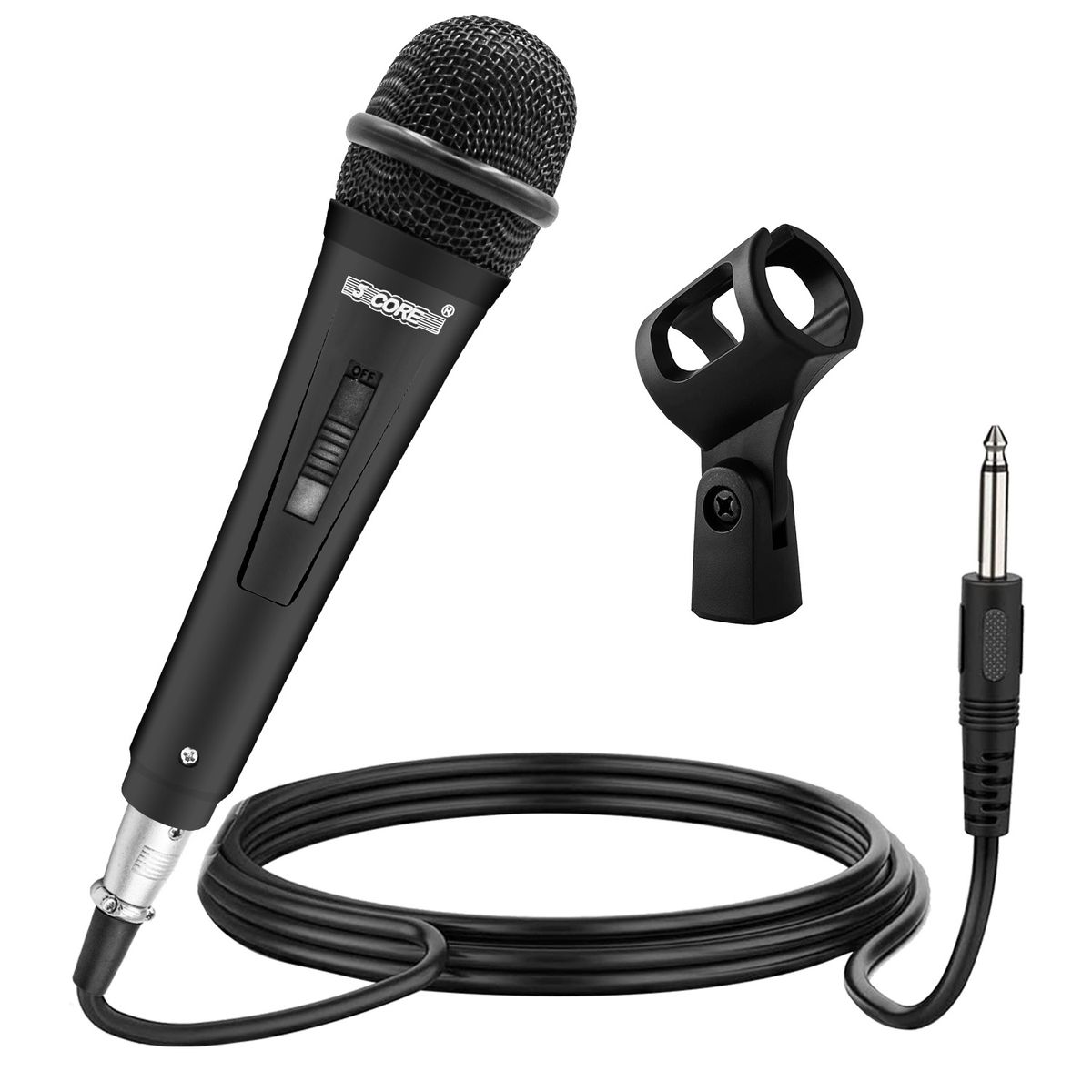 5 CORE Microphone Dynamic Vocal Handheld Mic Cardioid Unidirectional Microfono w On Off Switch + XLR Audio Cable for Singing Karaoke Public Speaking &_voghion.com