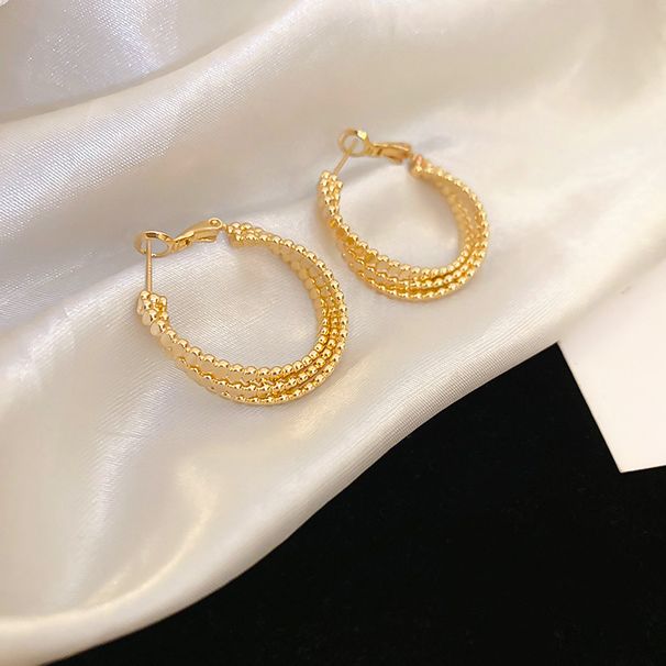 Orecchini in argento con ago freddo e vento, orecchini in argento rotti e intrecciati, nuovi orecchini piccoli e versatili, accessori per orecchini alla moda e di alta qualità_voghion.com