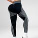 Seamless New High-Waist Tummy Control Butt-Lifting Fitness Leggings Quick-Dry Running Sports Cycling Striped Color-Block_voghion.com