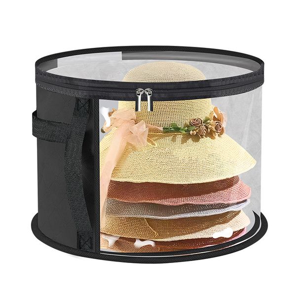 Organisateur de rangement empilable pour chapeaux, support rond pour casquettes de baseball, chapeaux de soleil, bobs, accessoire de placard peu encombrant_voghion.com
