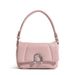 Borsa a tracolla trapuntata alla moda per donna - Elegante mini borsa a tracolla con chiusura magnetica, piccola borsa a mano in rosa, nero e bianco_voghion.com