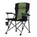 Silla plegable para exteriores, portátil, autopropulsada, para camping, director, respaldo audaz, reposabrazos, silla de pesca en la playa con forma de herradura._voghion.com