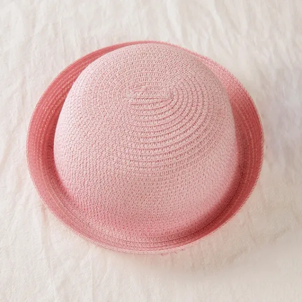 Nuovi arrivi Genitore-bambino Cappelli di paglia Bambini Personaggio Decorazione Estate Bambino Sole Ragazza Ragazzi Secchio Cappello Per Bambini Cappello Spiaggia Cappelli_voghion.com