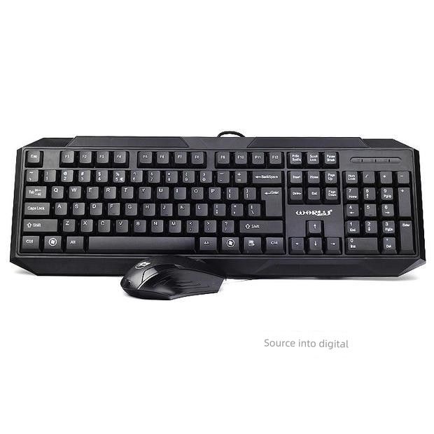 Fenghuolang Km690 Kabelgebundenes Tastatur-Maus-Set Gaming Office Frosted Durable USB Desktop und Notebook-Computer_voghion.com