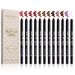 SHCOETY 12-Color Matte Waterproof Lip Liner Pencils - Nude Lip Contour Kit With Sharpener, Long-Lasting Smudge-Proof Lip Definer_voghion.com