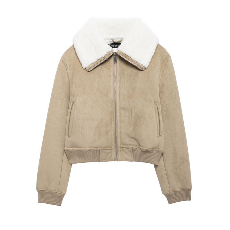 Women's Cropped Jacket - Autumn Minimalist Design, Versatile Outerwear (Multiple Colors, S-XL)_voghion.com