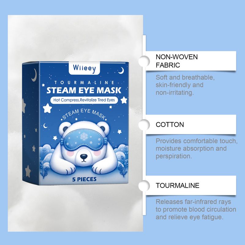 Sleep steam eye mask with gentle hot compress to relieve eye fatigue and improve sleep quality for daily use_voghion.com