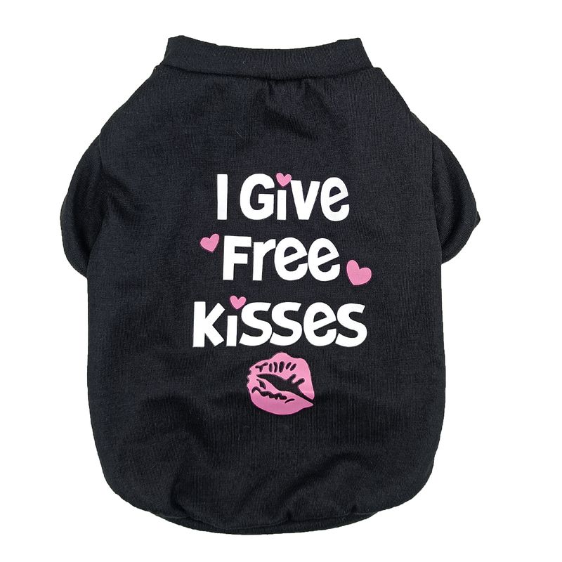 Cute Valentine's Day Pet Shirts For Small And Medium Dogs - Letter Print Cat Sweatshirt - Adorable Dog Clothes_voghion.com