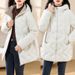 Women's Longline Quilted Puffer Coat Lightweight Hooded Winter Jacket Fashionable Oversized Casual Outerwear_voghion.com