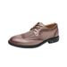 Geeignet für alle Jahreszeiten. Neue große Brogue-Business-Ledersandalen für Herren im Hohl-Trend-Stil._voghion.com