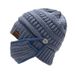 Same Style Label Warm Thickened Non-Fleece Knitted Without Ponytail With Pom-Pom Yarn Hat_voghion.com