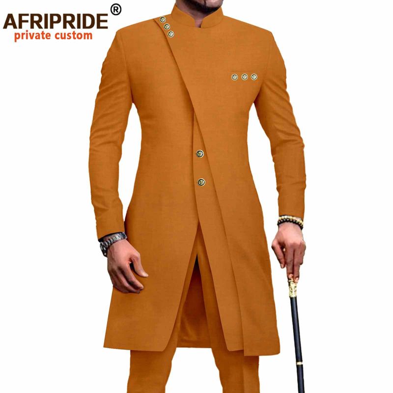 CT Uomo Slim Fit Due Pezzi Set Abbigliamento Africano per Uomo2316022_voghion.com