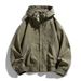 Men's Clothing Men's Jacket Spring And Autumn Solid Color Hooded Hong Kong Style Jacket Casual Loose Workwear Jacket Men_voghion.com