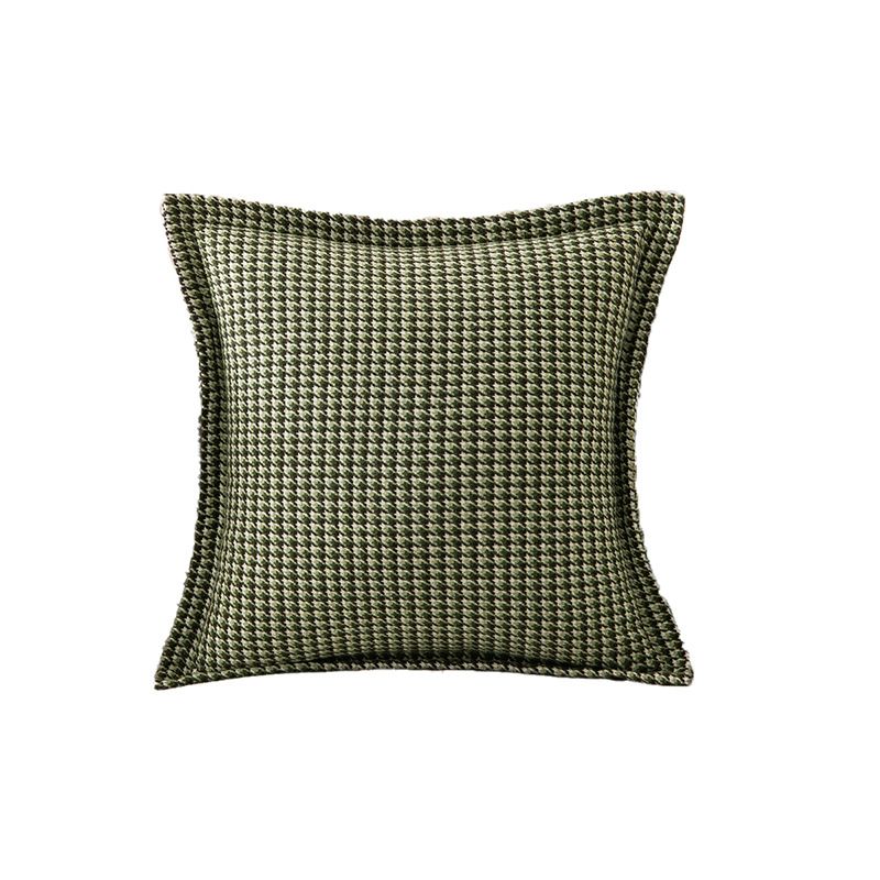 Copricuscini con inserto – Federe classiche a quadri (30x50 cm, 45x45 cm, 50x50 cm) – Azzurro, Nero, Rosso-Arancio, Verde, Cachi_voghion.com