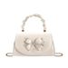 Pleated White Handbag Versatile Clutch Bag Women's Bag 2025 New Shoulder Bag_voghion.com