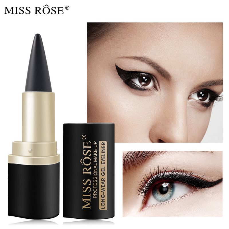 MISSROSE Makeup Matte Waterproof Non Facile da Sbavare Nero Singolo Eyeliner Solido Eyeliner Femminile_voghion.com